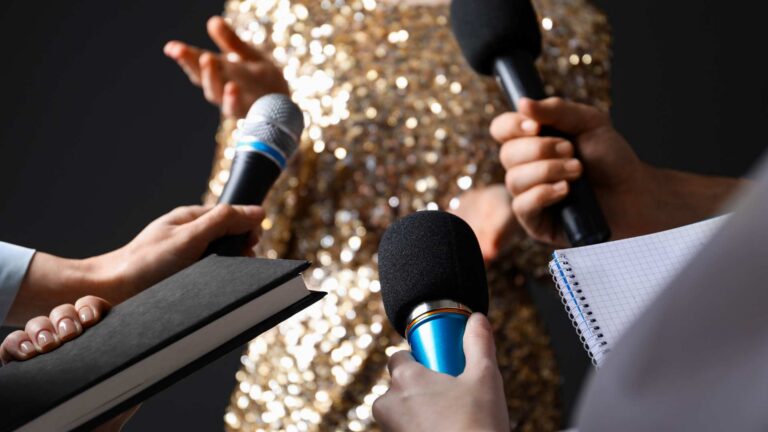 Interview moment focused on sharing stories of successful famous people with autism